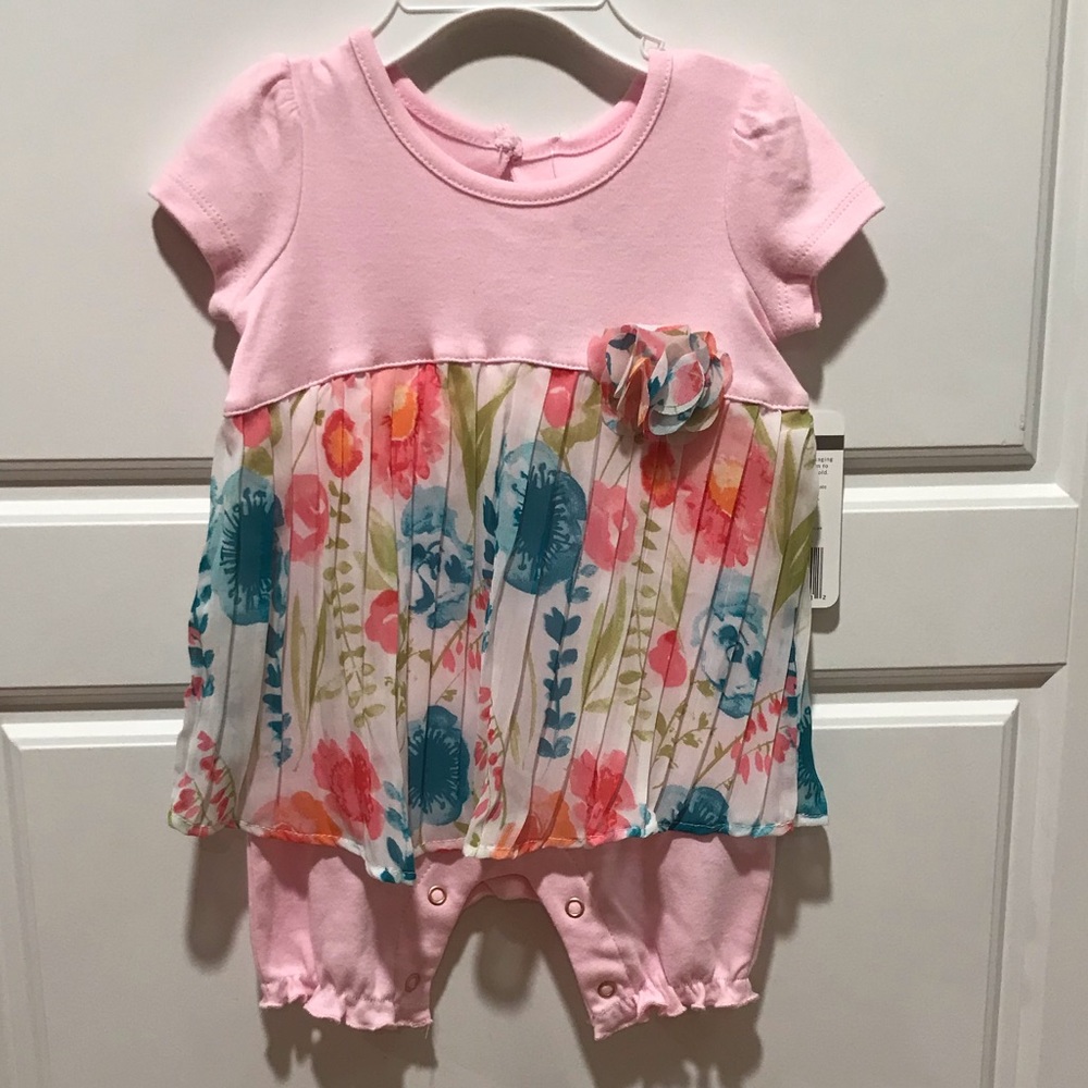 Pink floral outfit